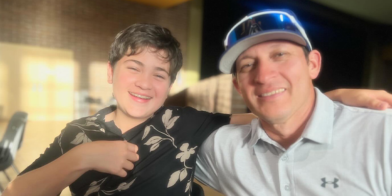 Navigating Dyslexia: A Parent’s Journey, image of Sam and Dad 